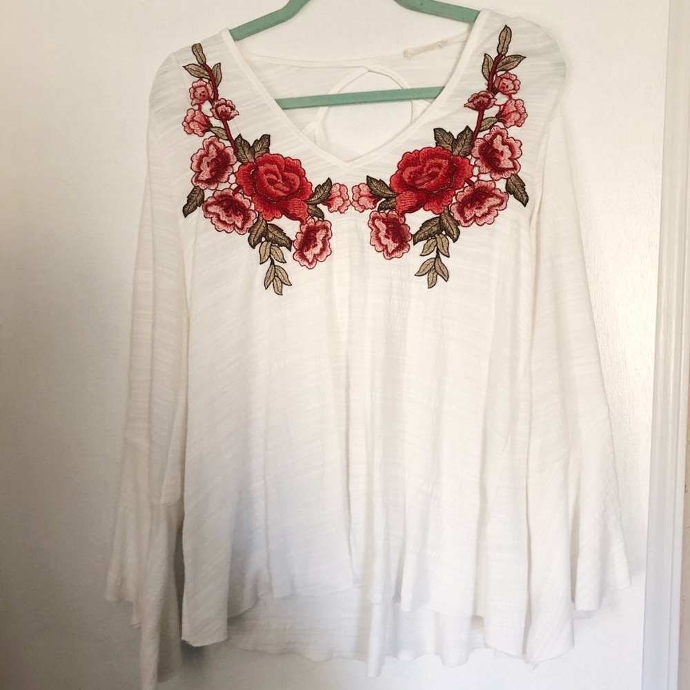 Embroidered top